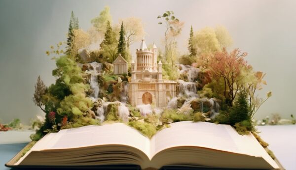 Opened book